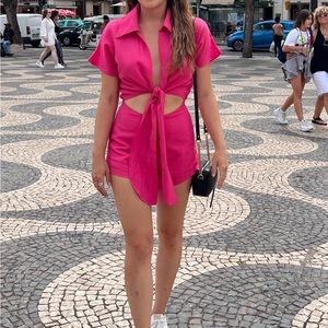 Pink jumpsuit